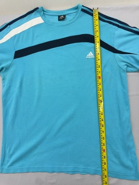 Adidas Adicolor Classics Turquoise Stripe 3XL Men's Cotton T-Shirt 3 Stripes