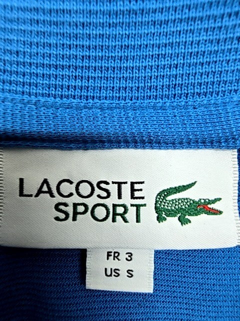 Lacoste Sport Men's Blue Polo Shirt Short Sleeve Cotton S