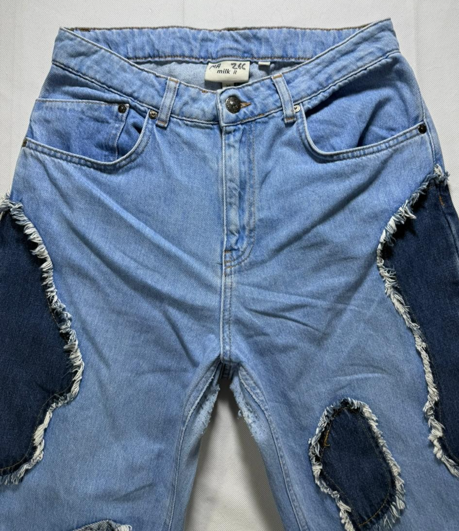 Milk It Women's Navy And Blue Jeans | Size: 28