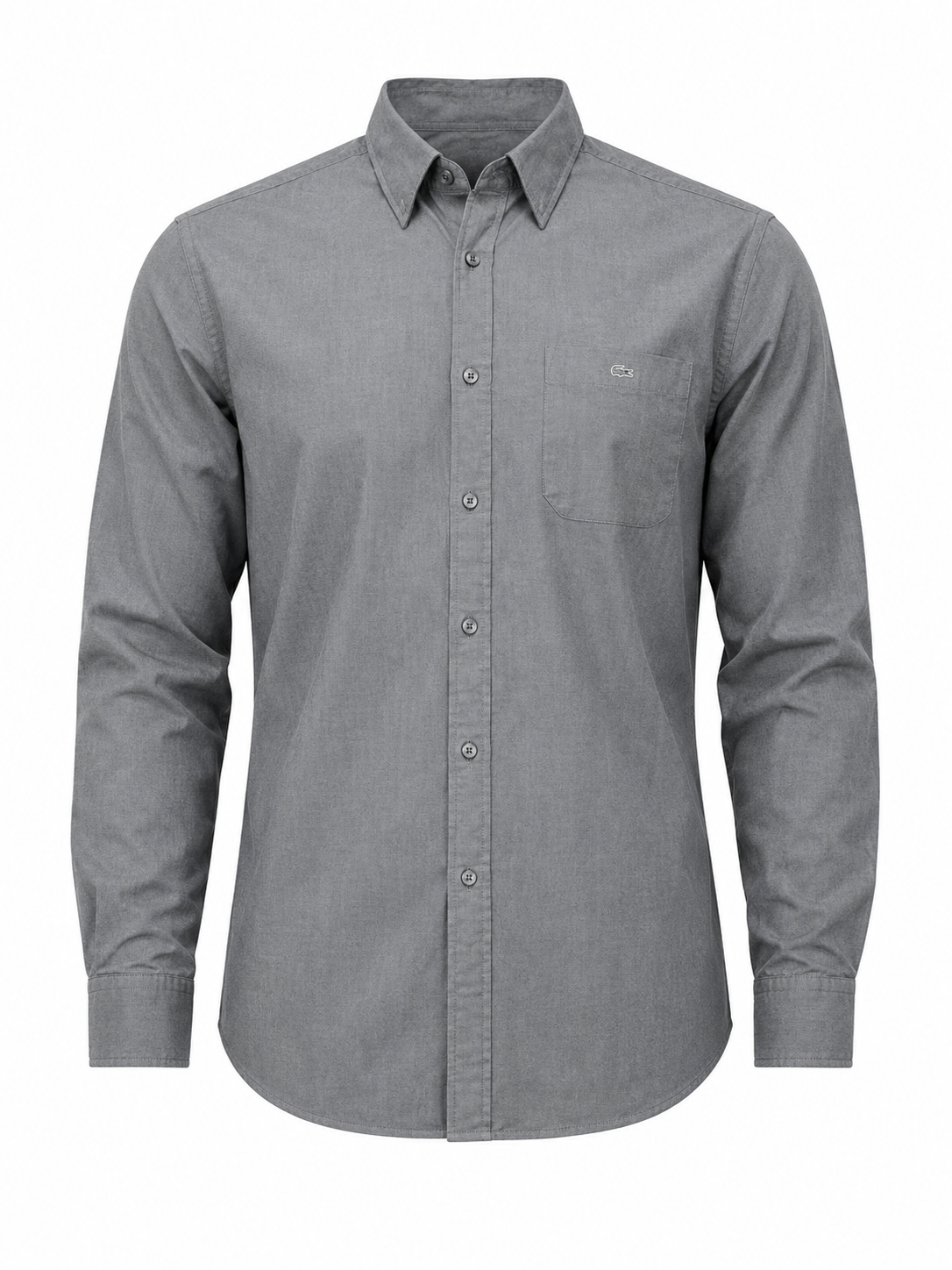 Lacoste Men Gray Shirt size 44 product image 2
