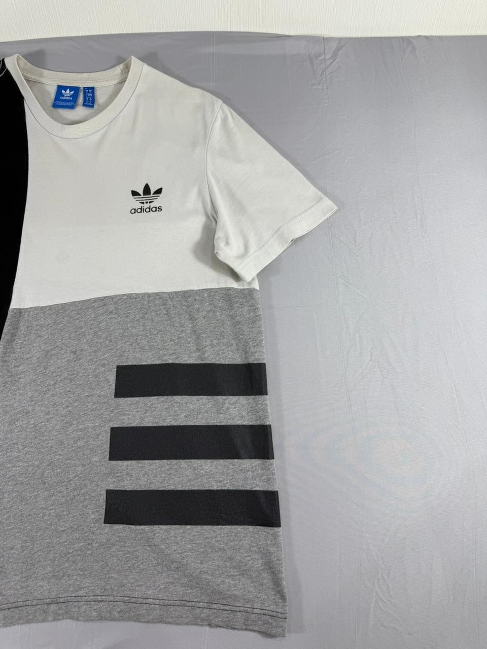 Adidas Originals Men's Colorblock T-Shirt Black White Grey Size M