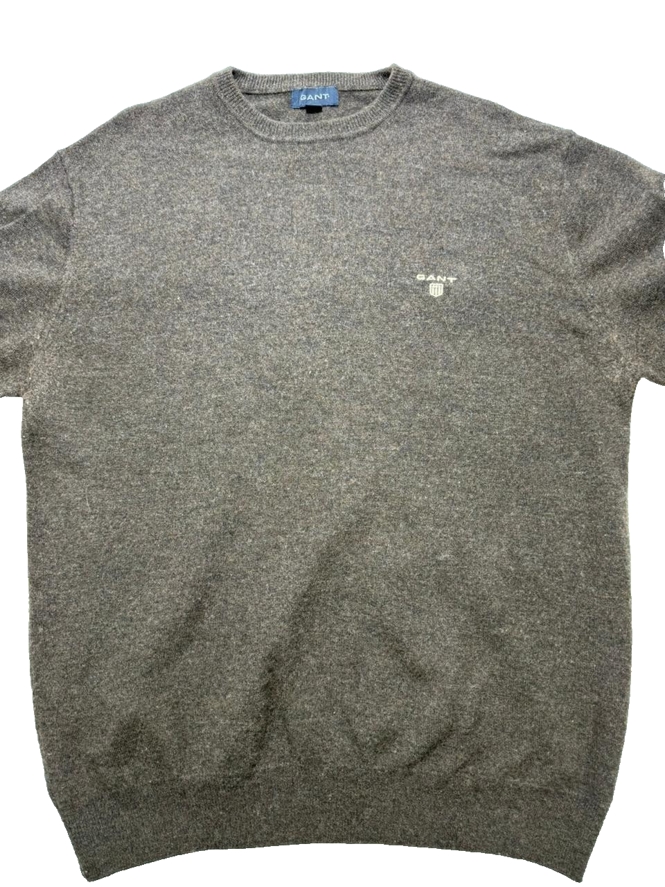 Gant Men's Round Neck Sweater Pullover Cotton Knit Jumper Size XL Casual