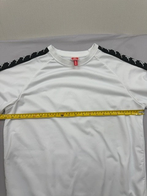 Kappa Unisex White Track Jacket Medium Zipper Polyester Activewear
