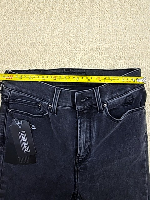 Calvin Klein Black Women's Size 25 Jeans Italy 98% Cotton Denim