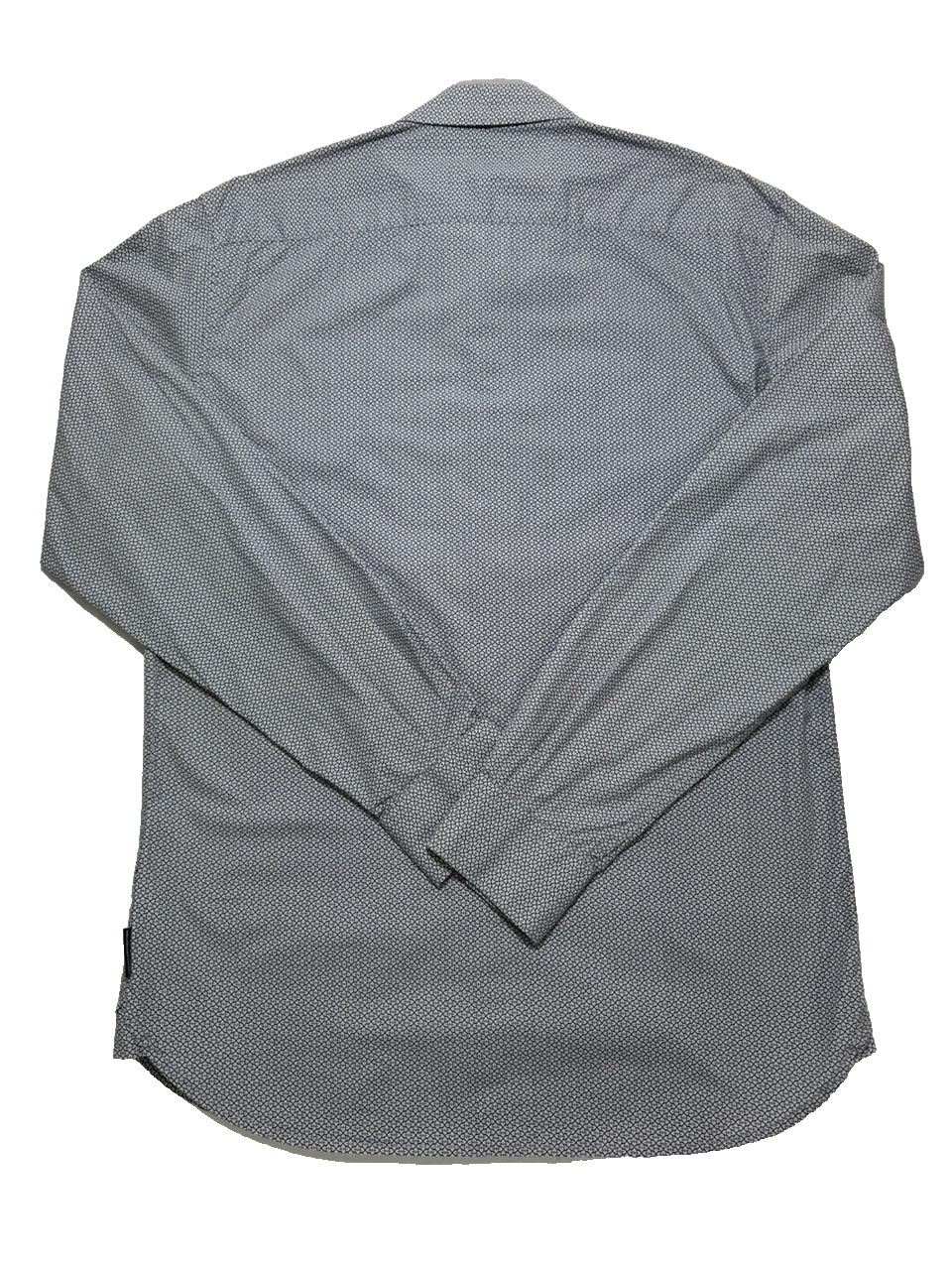 French Connection Men's Shirt - Dark Navy Ditsy Slim Long Sleeve Formal - Size M