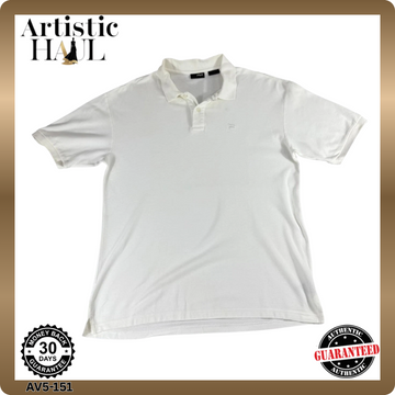 Fila White Polo Shirt Men's Size Large Short Sleeve Classic Casual