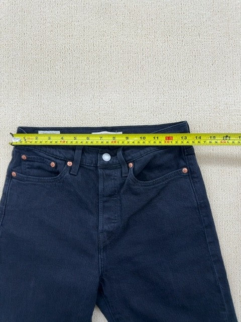 Levi's Wedgie Straight Women's Size 27 High Rise Black Stretch Jeans