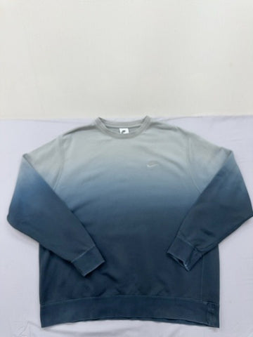 Nike NOCTA Gradient Gray-Navy XL Crewneck Sweatshirt Relaxed
