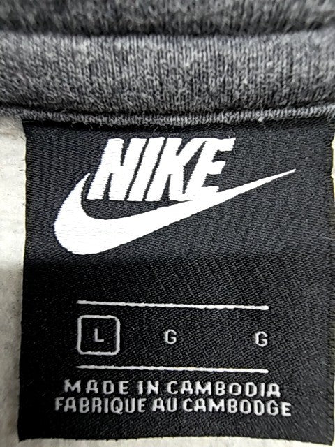 Nike Full Zip Fleece Hoodie L Grey Unisex Adult