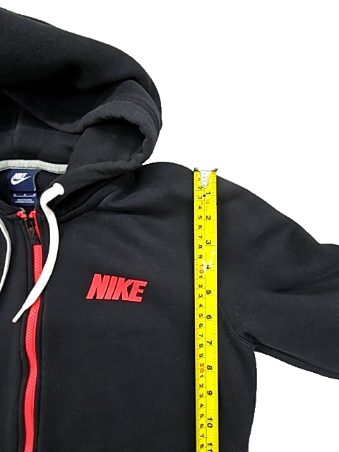 Nike Men's Black Full-Zip Fleece Hoodie Size M Club Basketball