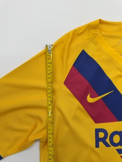 NIKE Boys Yellow Dri-FIT V-Neck Jersey Size XL Breathable Moisture Wicking