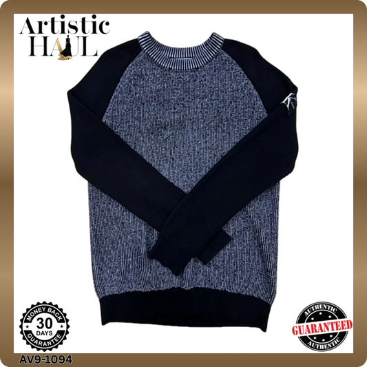 Calvin Klein Men's Black Sweater – Size XL, Wool