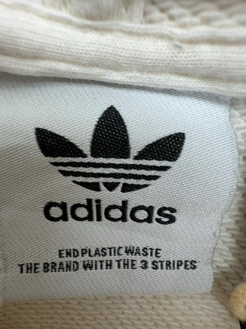 Adidas Unisex End Plastic Waste White Pullover Hoodie Size L