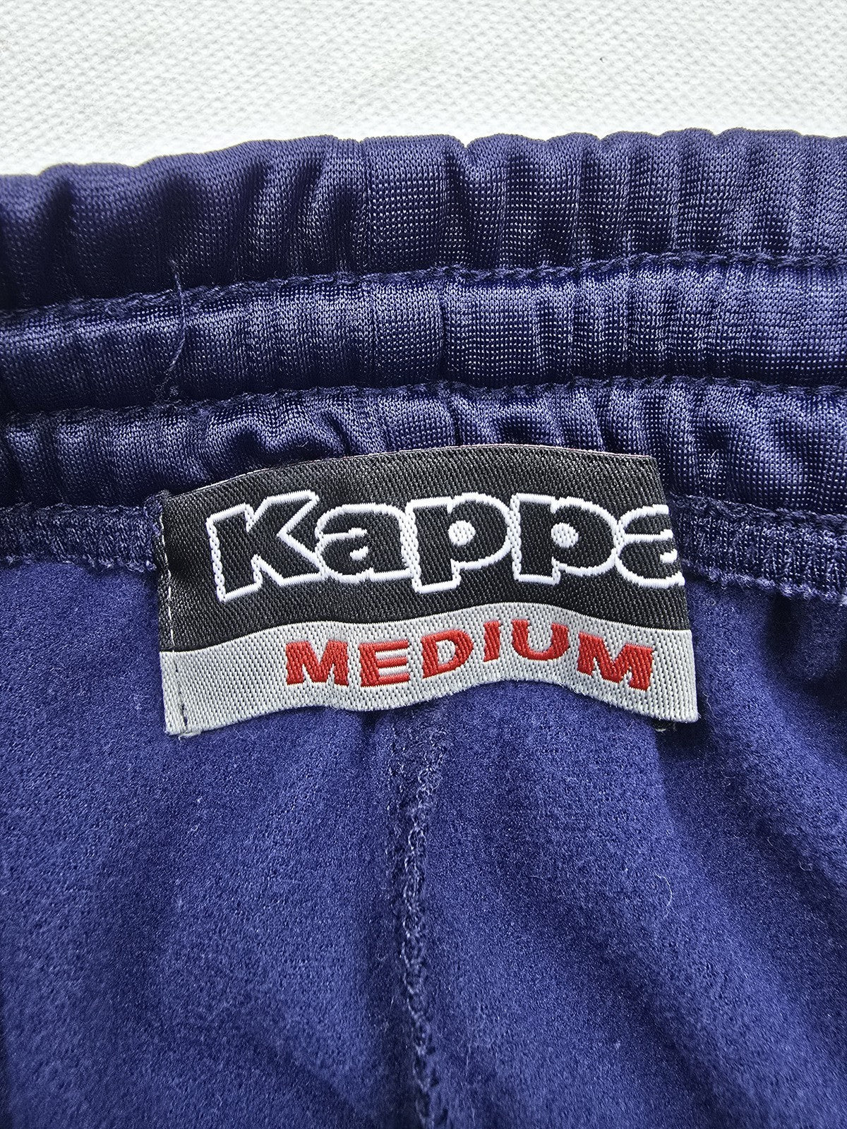 Kappa Men's Navy Sweatpants Medium Drawstring Polyester Straight Leg