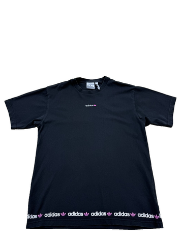 Adidas Unisex Black Stripes Originals T-Shirt M Short Sleeve 3 Stripes