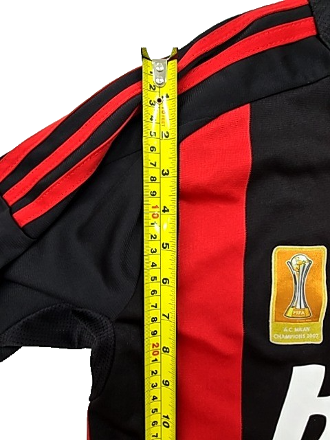 Adidas Red Striped Home Shirt M Short Sleeve Clima365 Crewneck