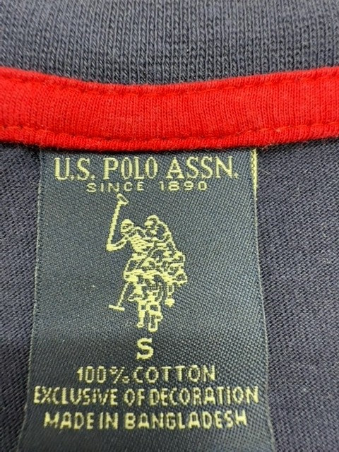 U.S. Polo Assn Boys Gray V-Neck T-Shirt Youth Size S New