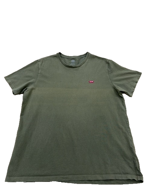 Levi's Men's Green Cotton T-Shirt Size L Standard Fit Crewneck