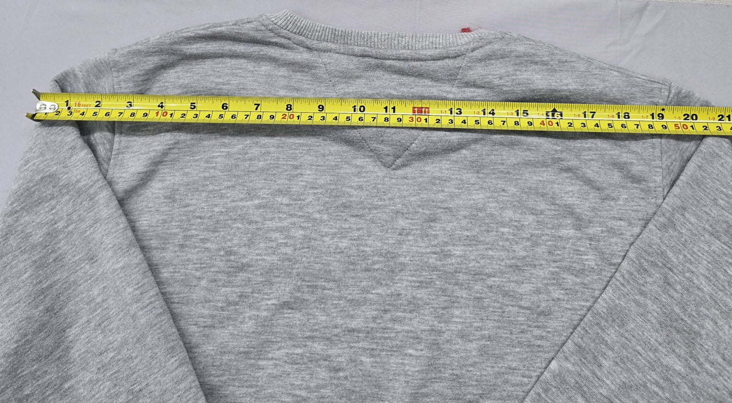 Tommy Jeans Women's Gray Crew Neck Sweatshirt XL 100% Cotton