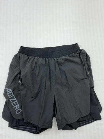 Adidas Men's Gray Moisture-Wicking Running Shorts Size M