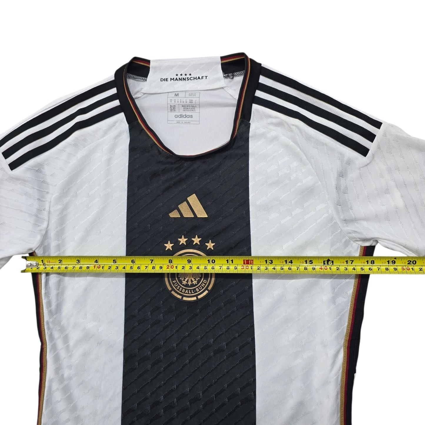 Adidas Women's White Climacool Striped Soccer Jersey M
