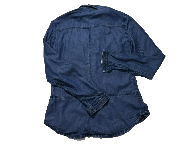 Burberry Brit Blue Denim Button Front Shirt | Size: XS