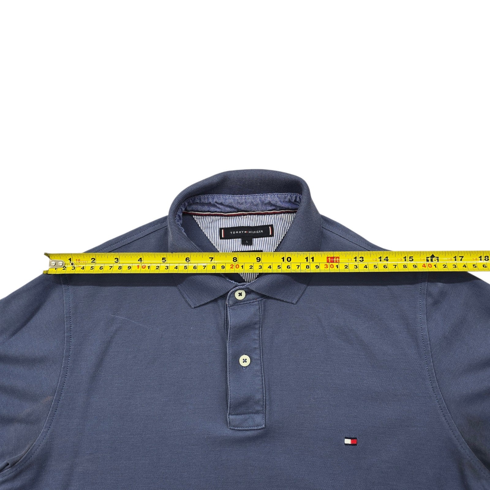Tommy Hilfiger Men Blue Polo Shirt size L product image 5