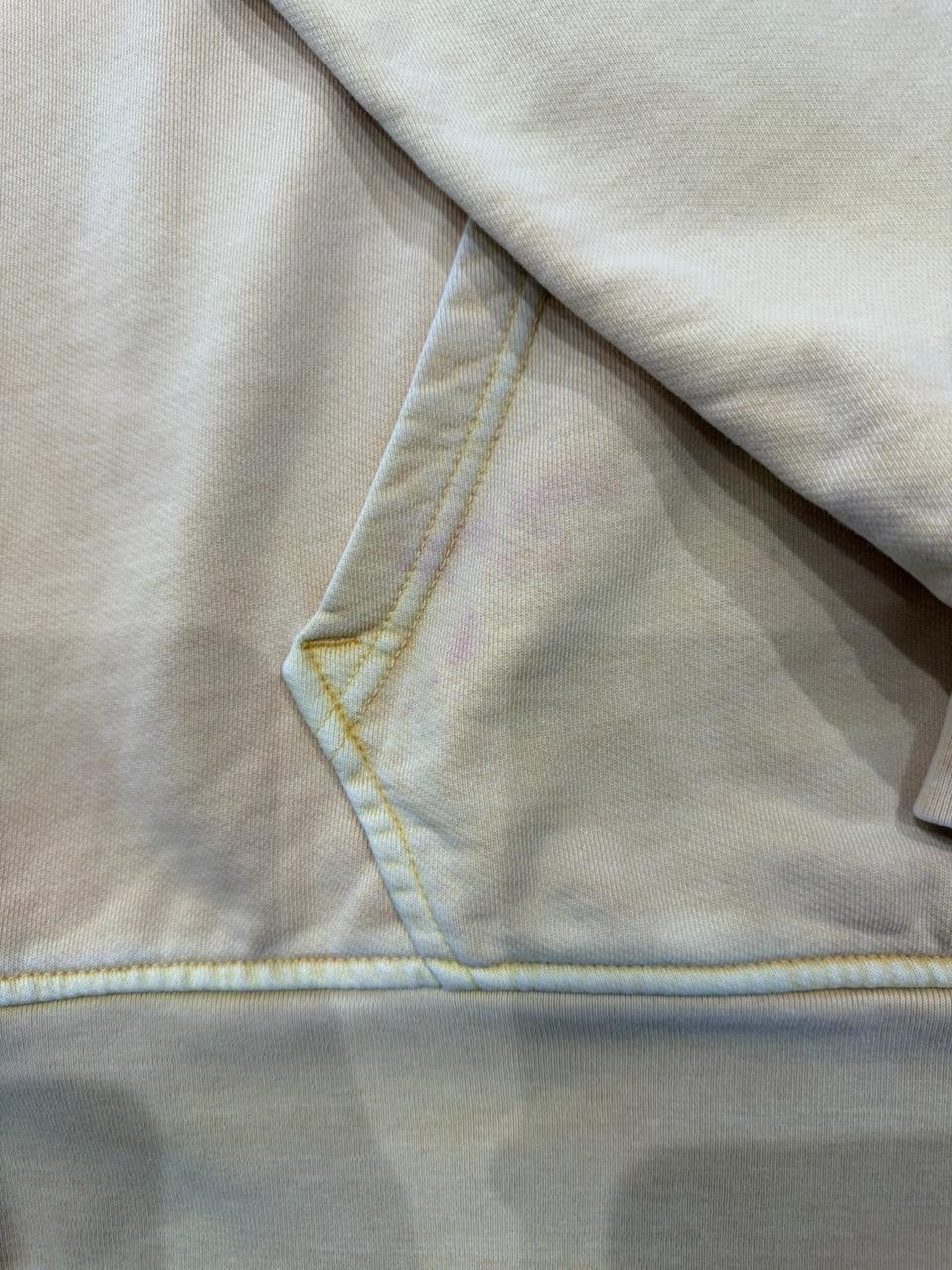 Levi's Men Beige Pullover Hoodie Relaxed Fit Size L Hooded Sweatshirt