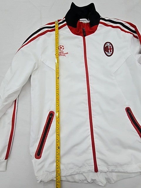 Adidas White Track Jacket XL Champions League AC Milan Football