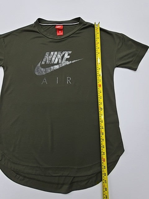 NIKE Unisex Green Air Logo T-Shirt Size S Crew Neck Jersey