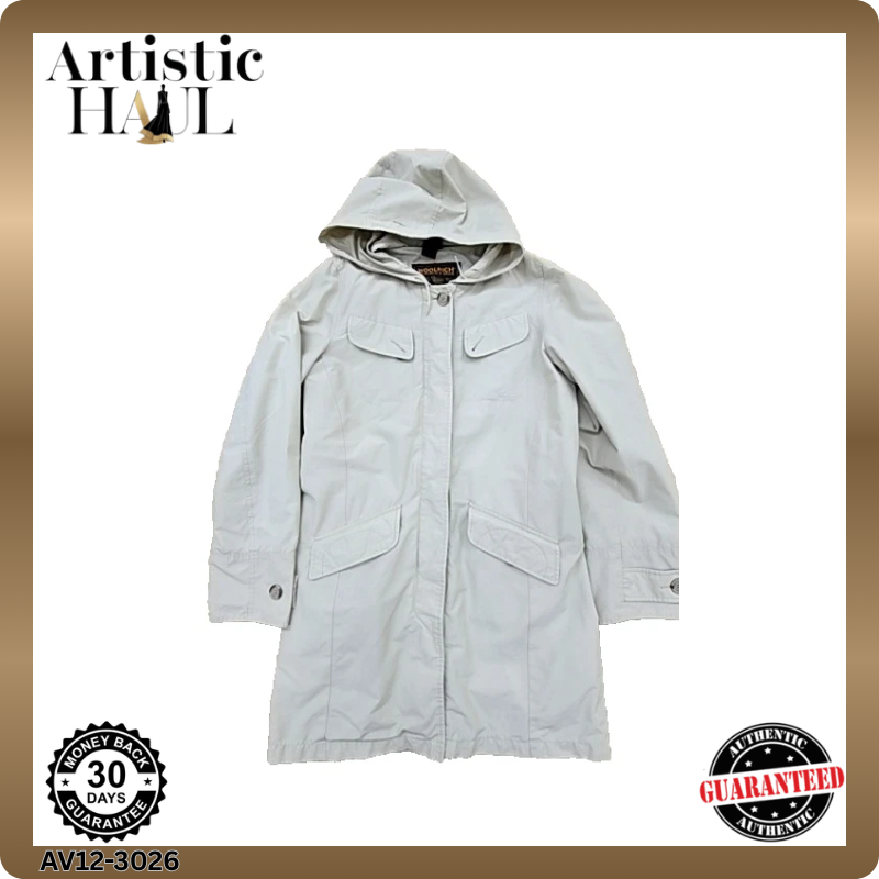 Woolrich John Rich & Bros Women's Gray Hooded Coat Size S
