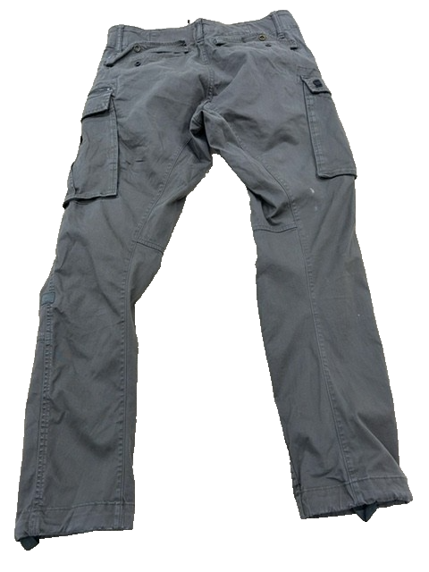 G-Star Raw Men's Dark Grey Cargo Pants Size 32 Tapered Twill