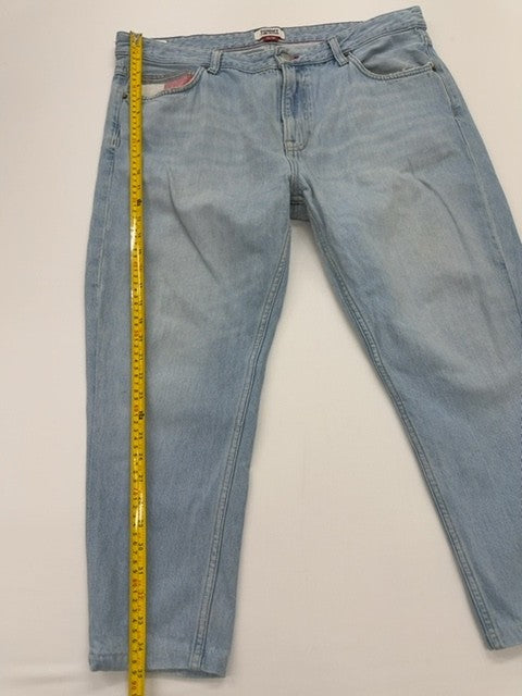 Tommy Jeans Boys Light Blue Straight Dad Jeans Size 36/30 5-Pocket