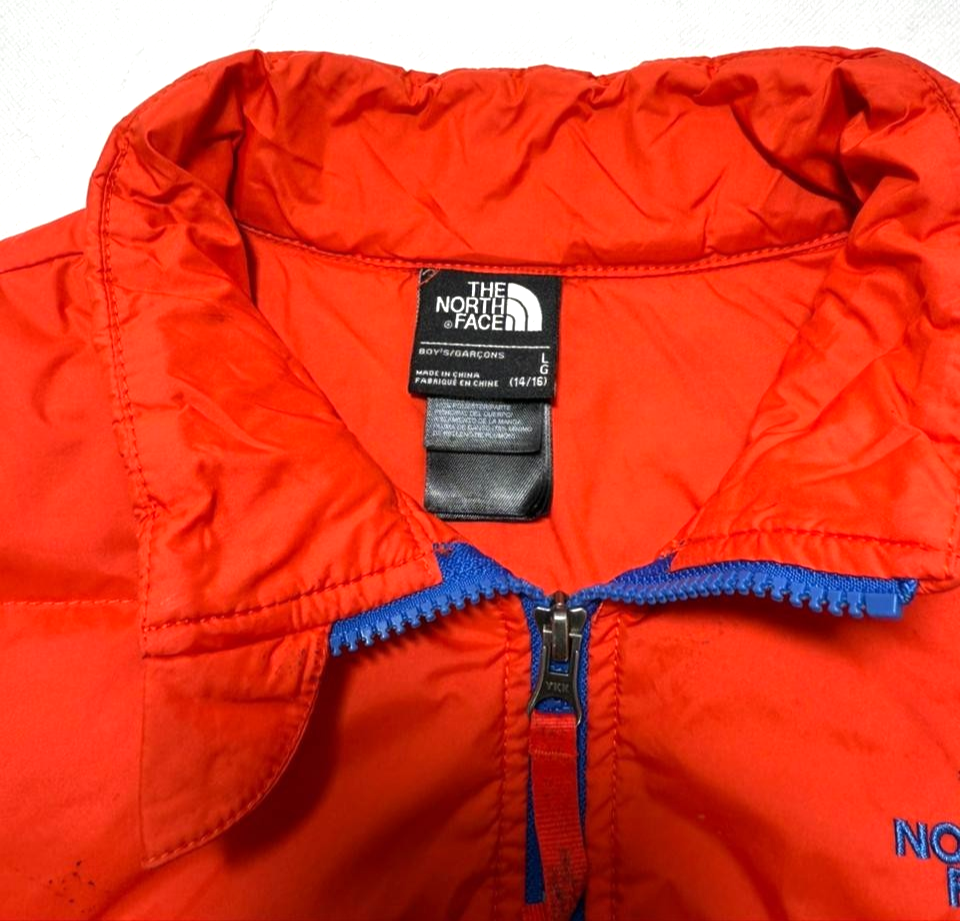 The North Face Boys' 550 Andes Goose Down Winter Jacket In Orange - Size L