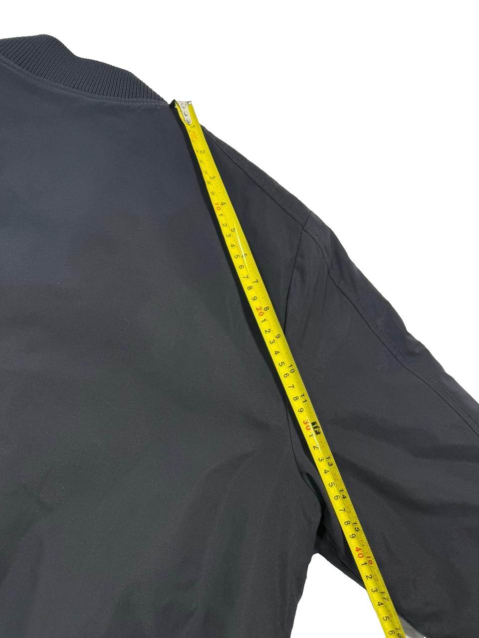 Liberto Men's Black Full Zip Bomber Jacket Polyester Size L