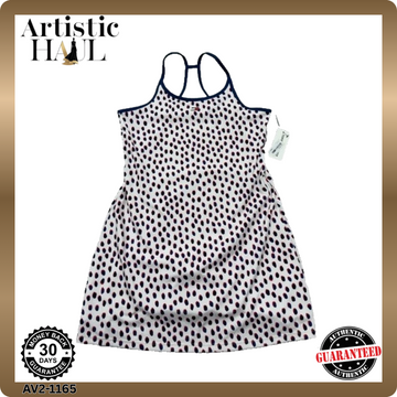 Tommy Hilfiger Women's White Polka Dot Mini Sport Dress M Sleeveless