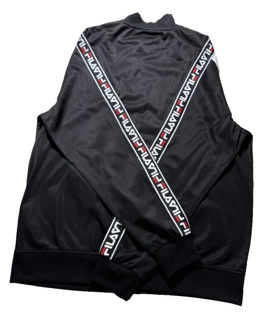Fila Edlin Logo Print High-Neck Zip-Front Jacket | L