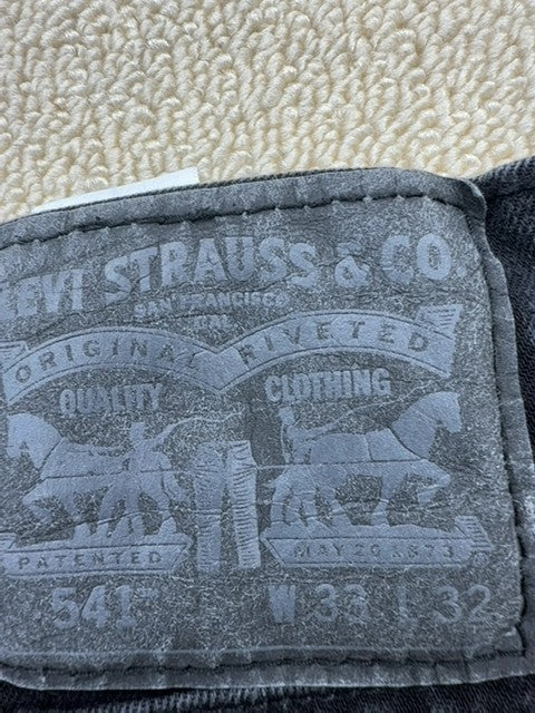 Levi's Men's Black 541 Athletic Taper Jeans W33 L32 Stretch