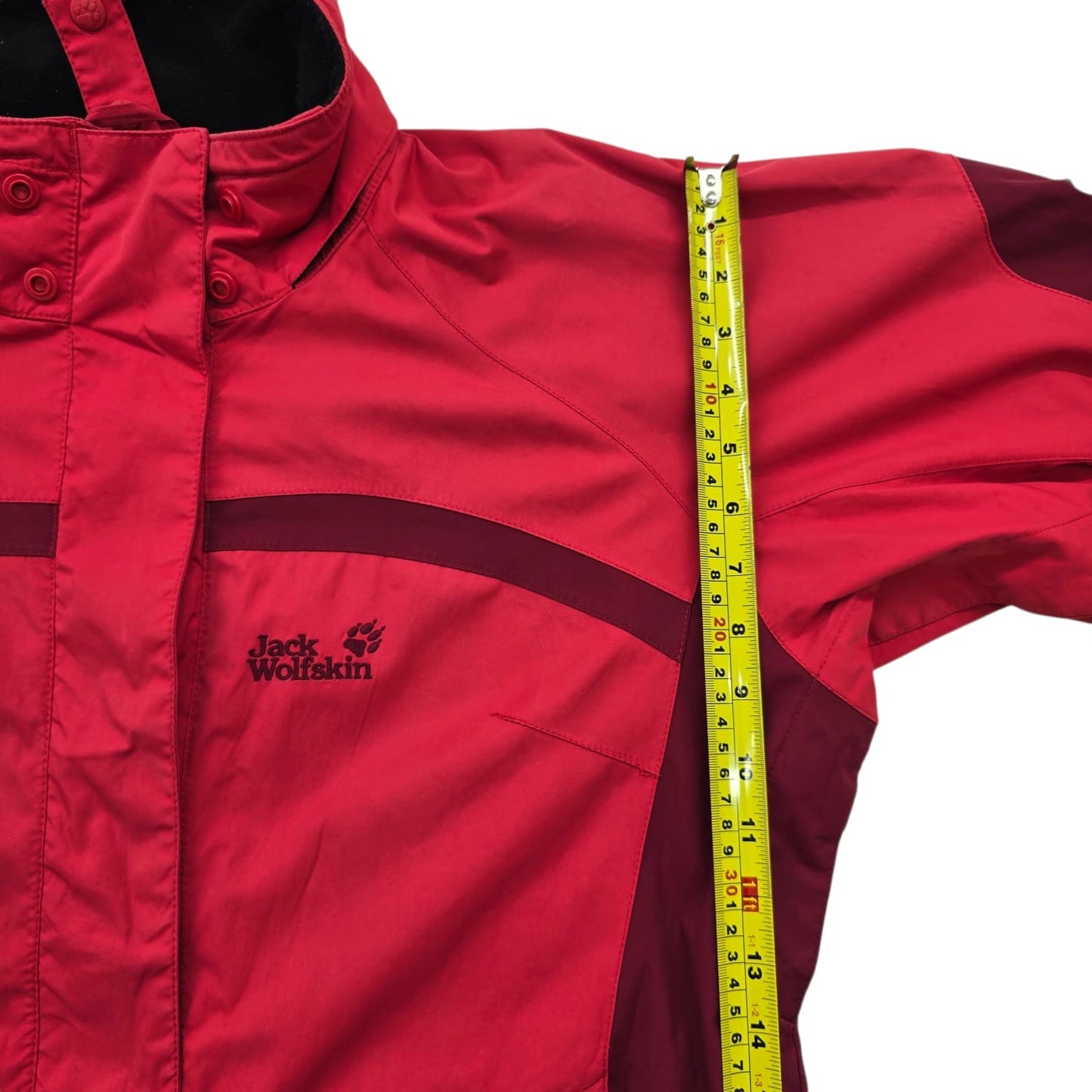 Jack Wolfskin Women's Red Windproof Waterproof Jacket Size L