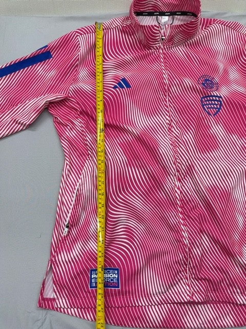 Adidas Women's Adizero Pink Running Jacket L Slim Fit