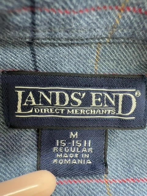 Lands' End Men Blue Shirt size M product image 3