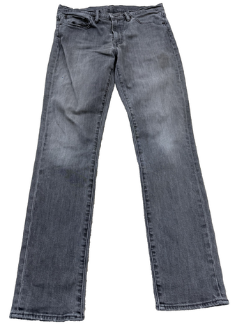 Levi's Men's Gray 501 Straight Jeans W34 L34
