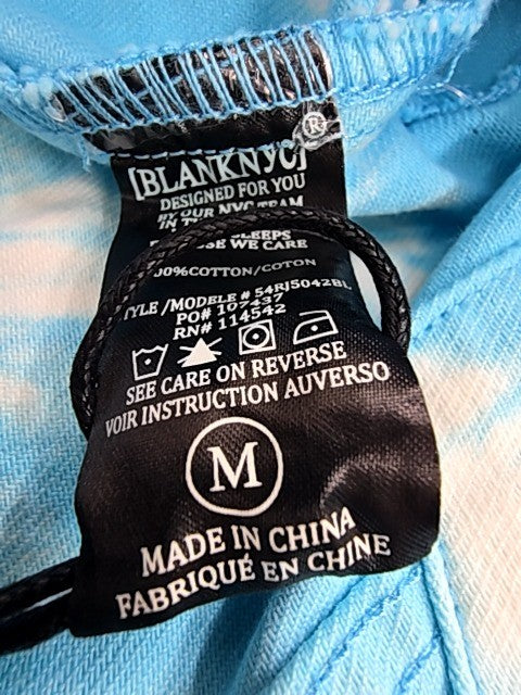 Blanknyc Denim Trucker Jacket Blue Tie Dye Cropped Size M