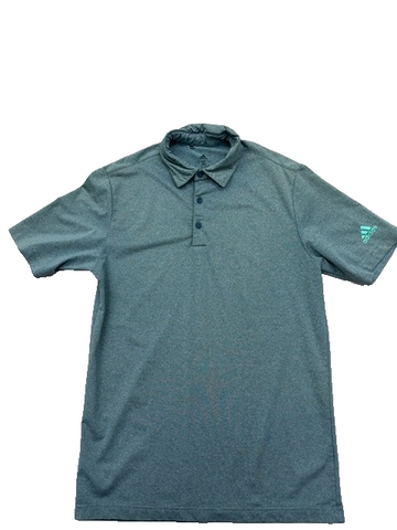 Adidas Men's Grey Golf Polo Shirt Large Short Sleeve Stretch
