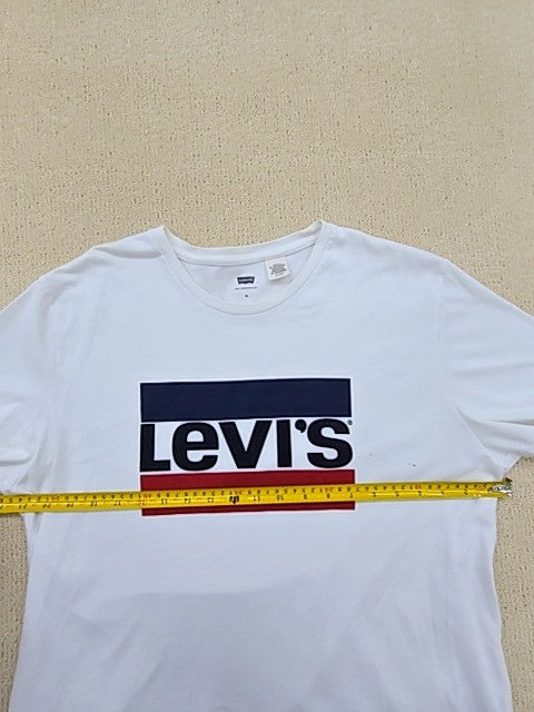 Levi's Men's XL White Short Sleeve Crewneck T-Shirt Logo