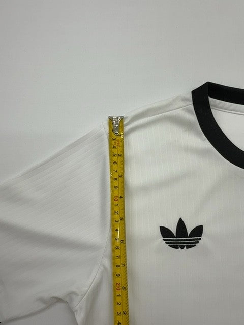 Adidas Boys White Ringer T-Shirt Size S Regular Fit Lightweight