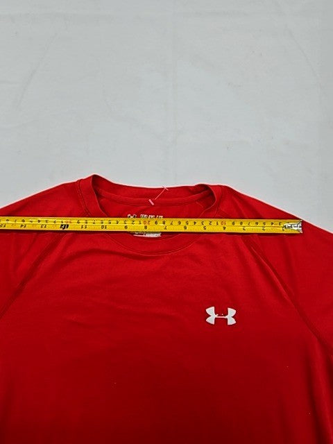 Under Armour HeatGear Red Loose Fit M Men's Short Sleeve T-Shirt
