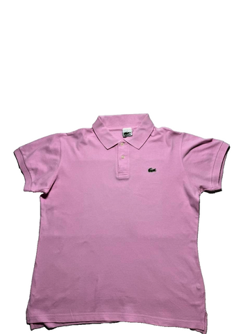Lacoste Men's Polo Cotton Ribbed Classic Fit Polo Shirt Pink