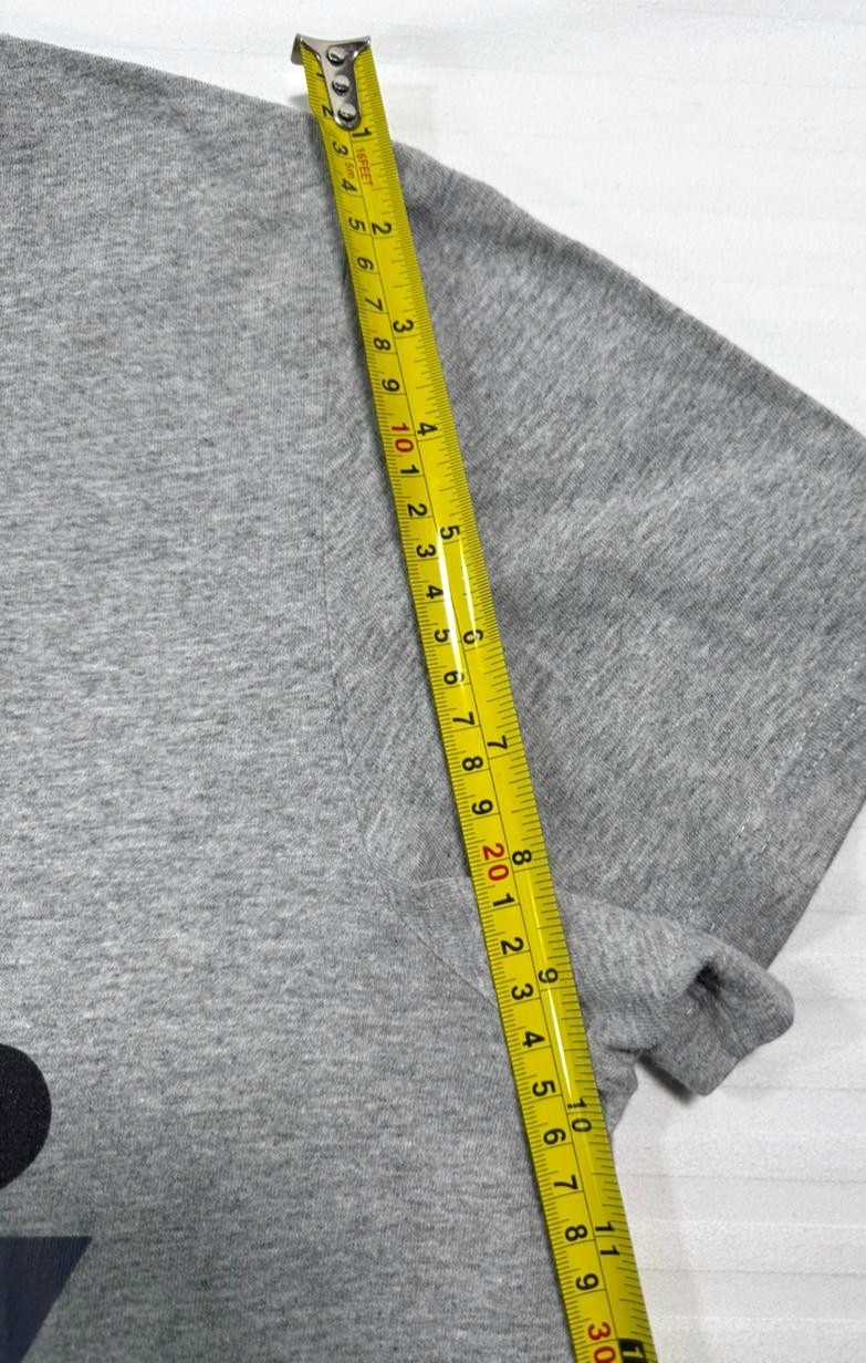 Grey Adidas Essentials Big Logo Tee For Men - Size S