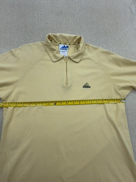 Adidas Men's Beige Short Sleeve Polo Shirt Size M
